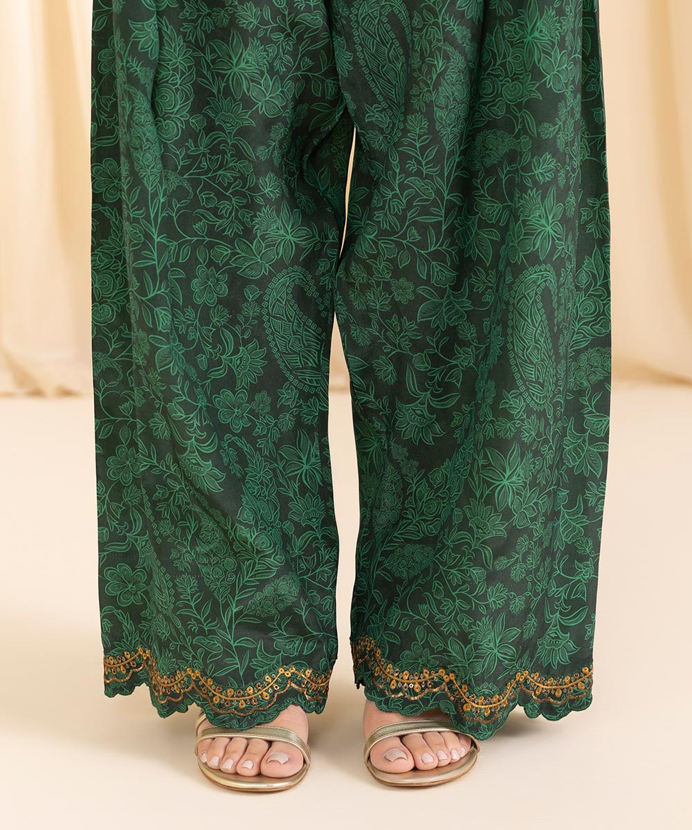 2 Piece - Embroidered Silk Suit | SAPPHIRE