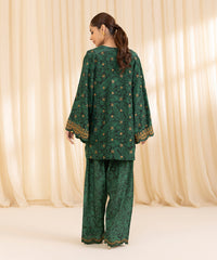 2 Piece - Embroidered Silk Suit | SAPPHIRE