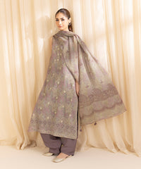 3 Piece -  Embroidered Silk Suit | SAPPHIRE