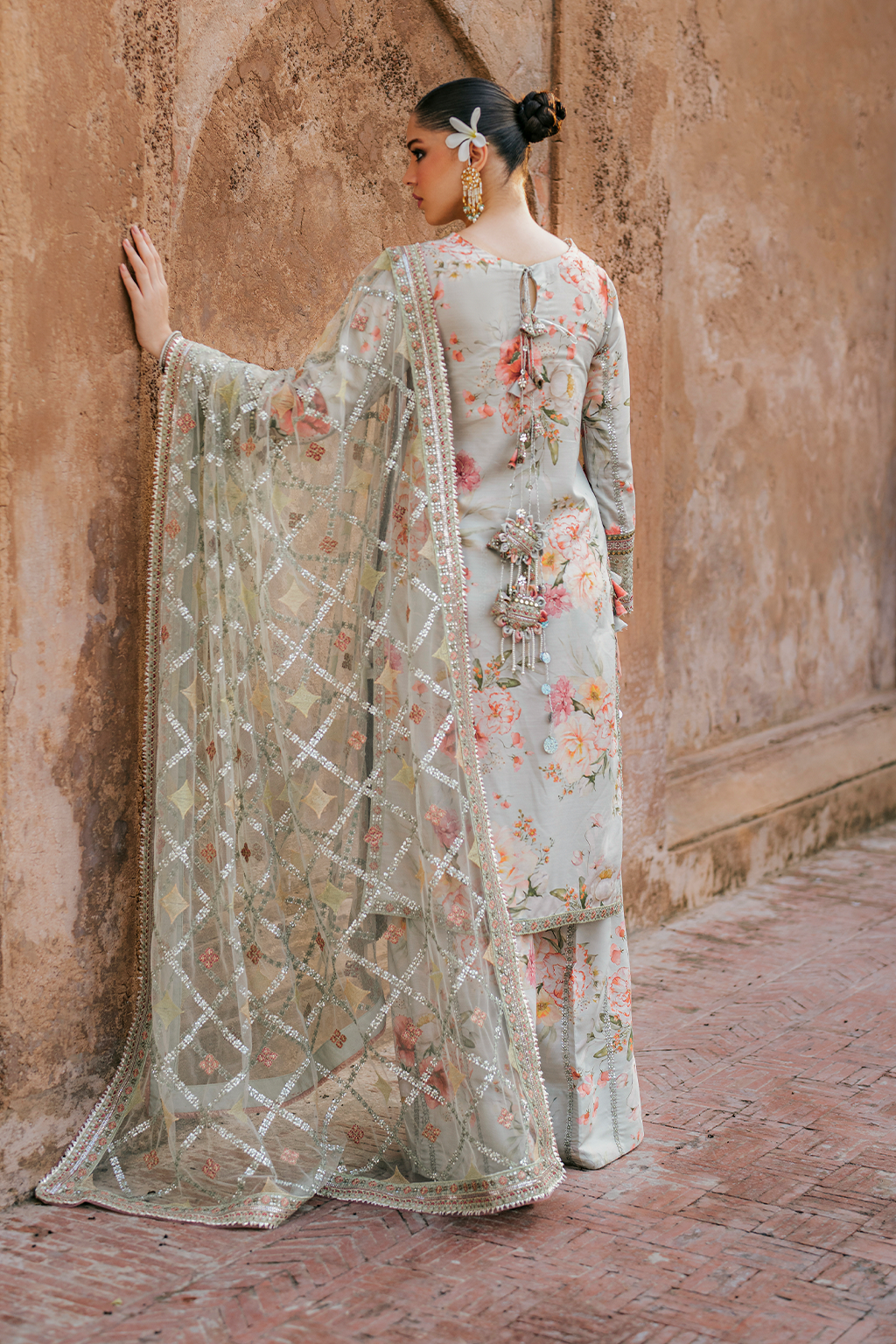 UE-311 Embroidered Raw Silk | Formal Wear | Iznik