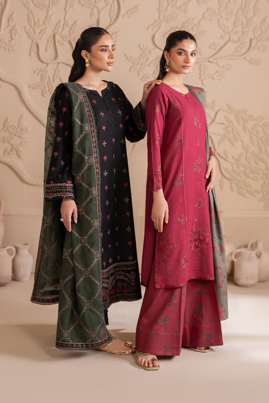 UE-299 Embroidered Khaddar | Exclusive Winter| Iznik