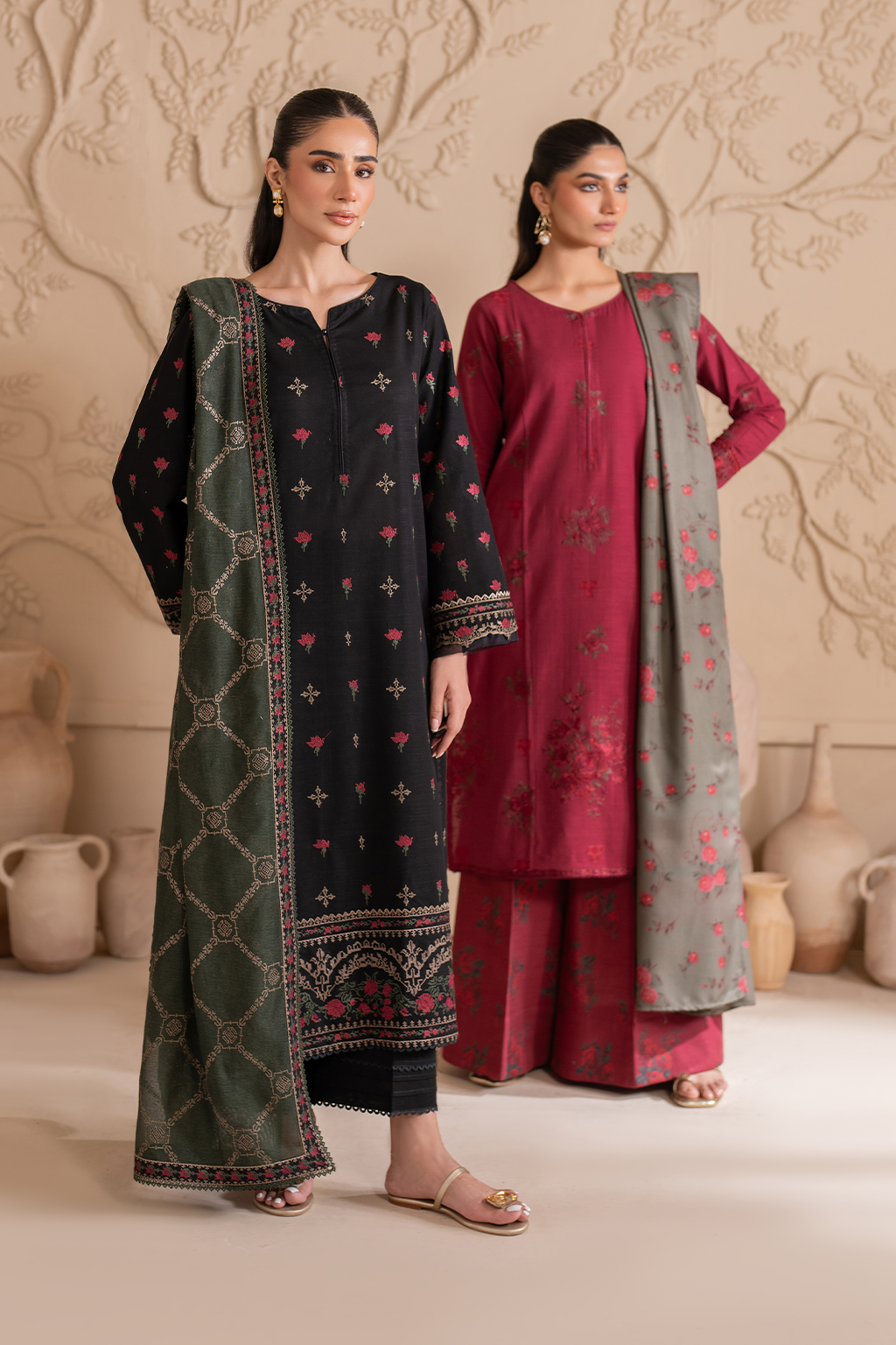 UE-299 Embroidered Khaddar | Exclusive Winter| Iznik