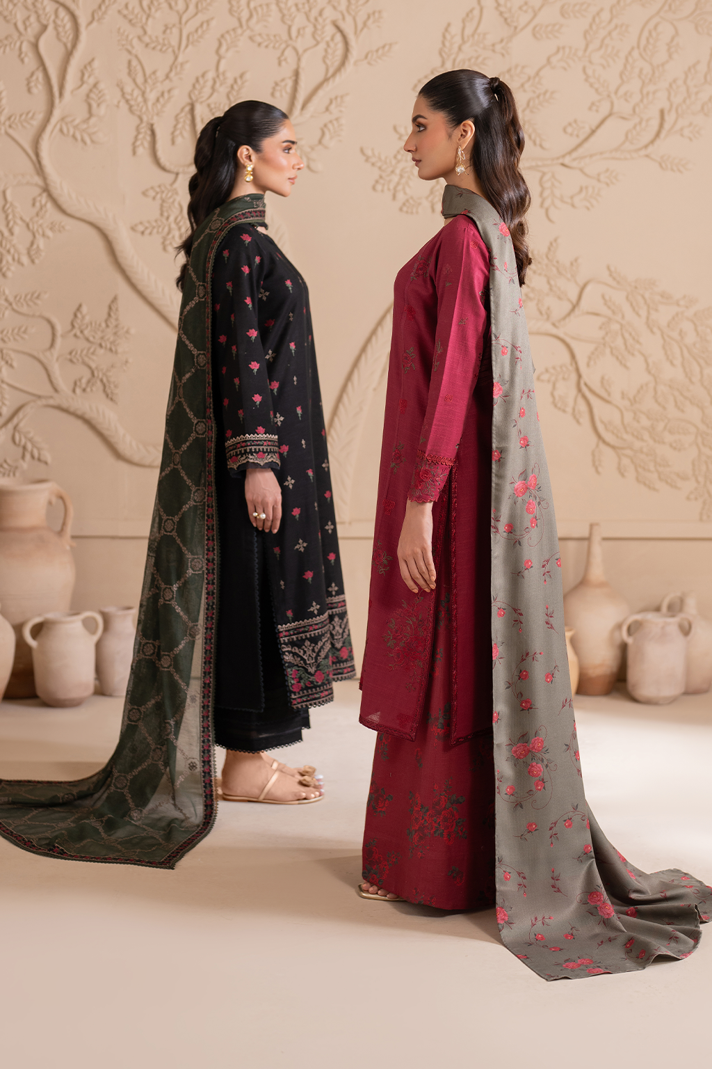 UE-299 Embroidered Khaddar | Exclusive Winter| Iznik