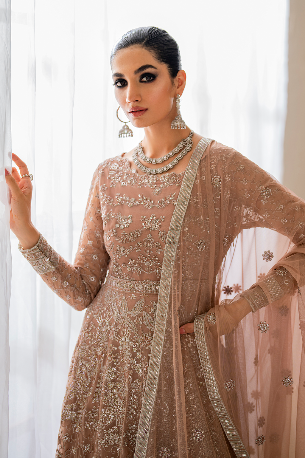 CC-43 Embroidered Net | Formal Wear | Iznik