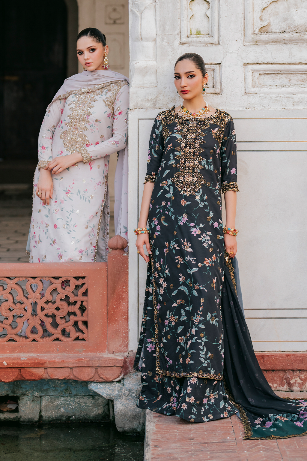 UE-317 Embroidered Raw Silk | Formal Wear | Iznik