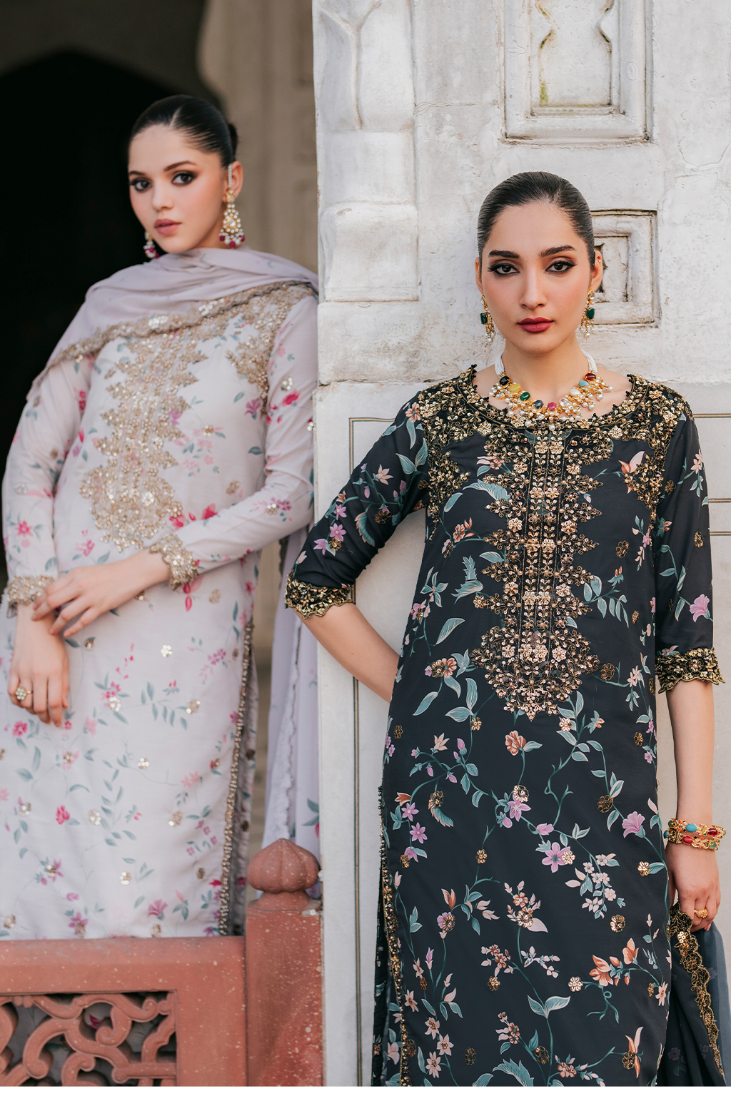 UE-317 Embroidered Raw Silk | Formal Wear | Iznik