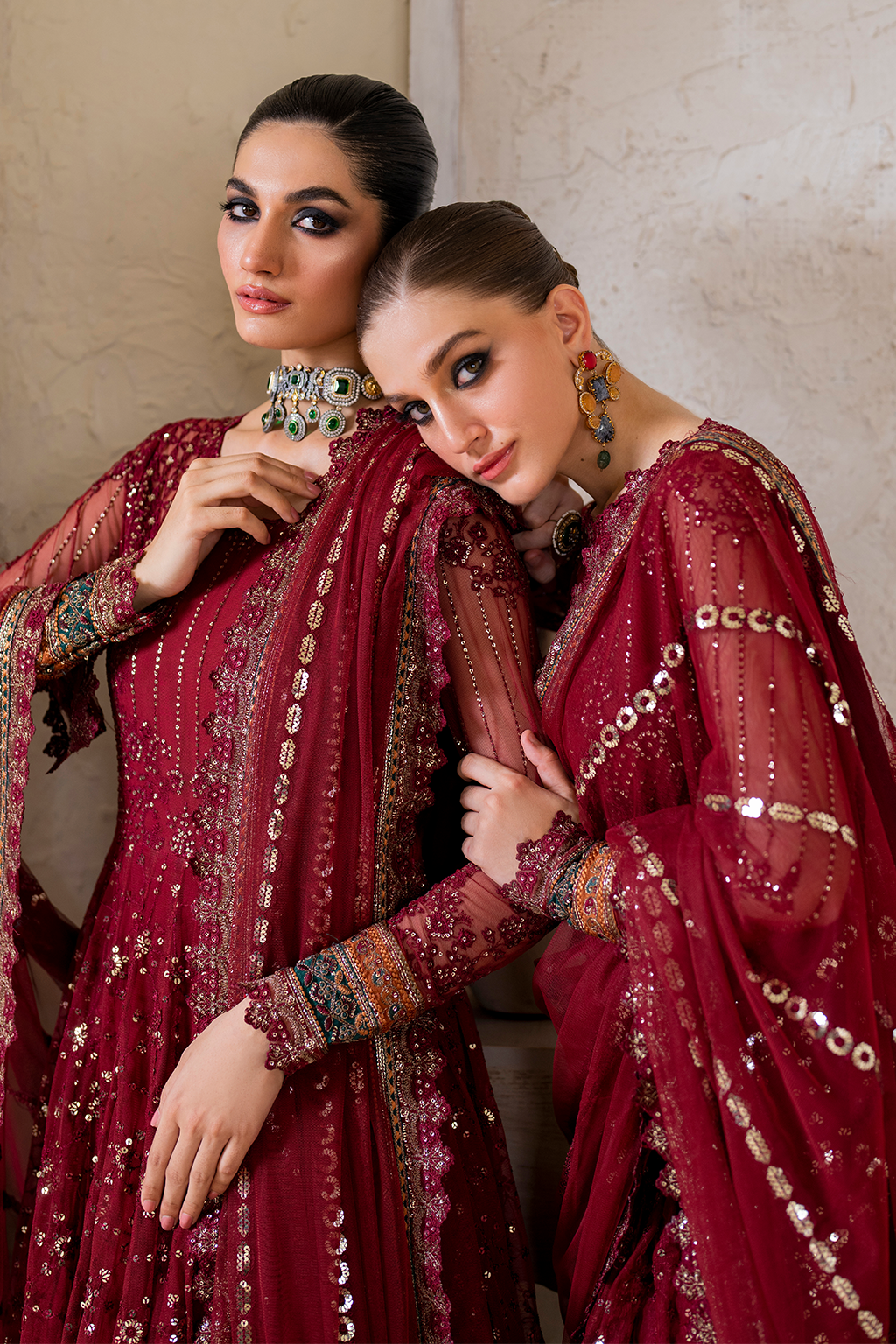 CC-49 Embroidered Net | Formal Wear | Iznik