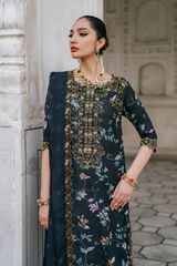 UE-317 Embroidered Raw Silk | Formal Wear | Iznik