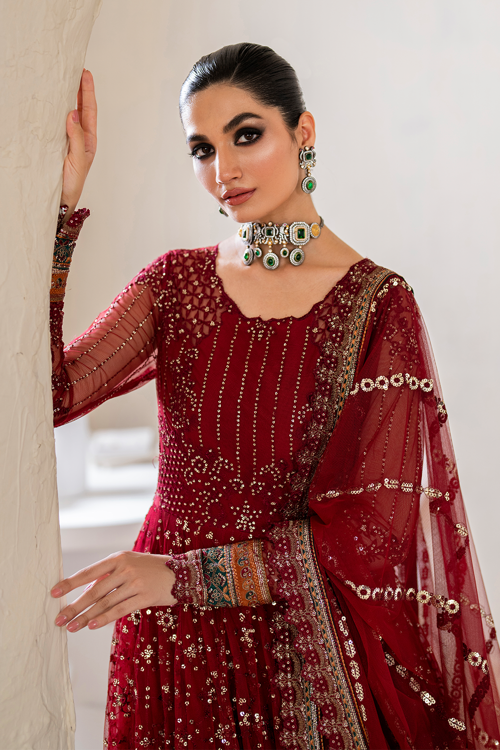 CC-49 Embroidered Net | Formal Wear | Iznik