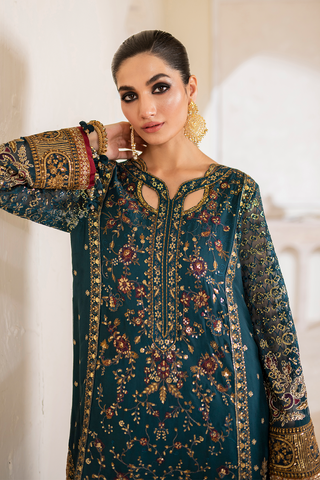 CC-46 Embroidered Chiffon | Formal Wear | Iznik