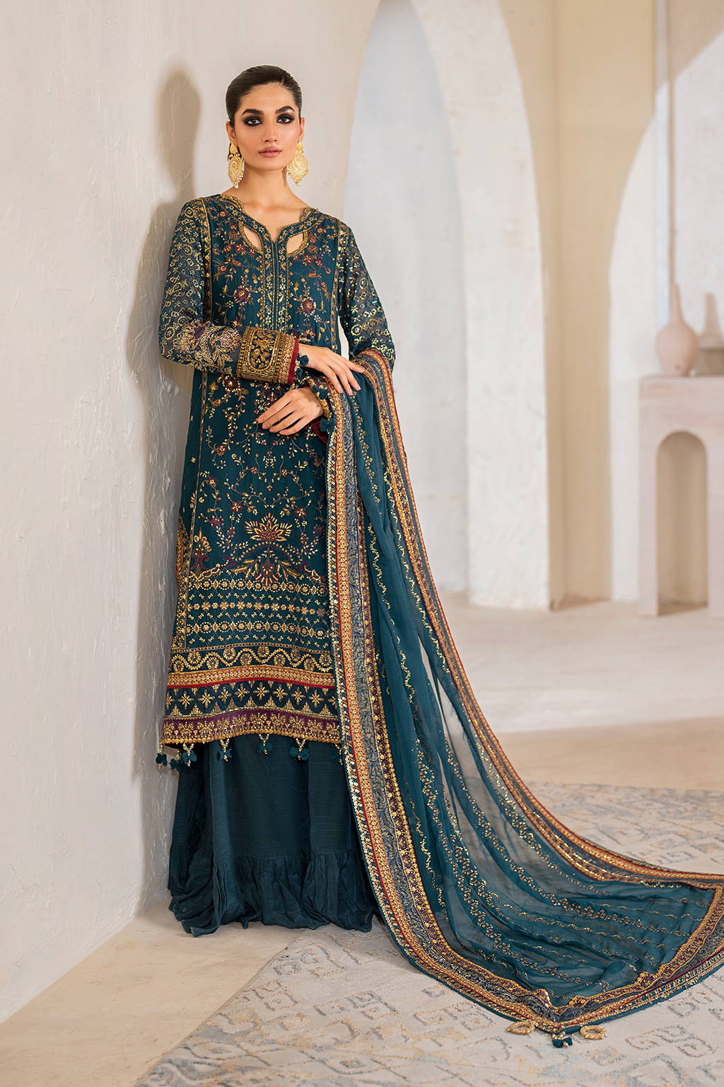 CC-46 Embroidered Chiffon | Formal Wear | Iznik