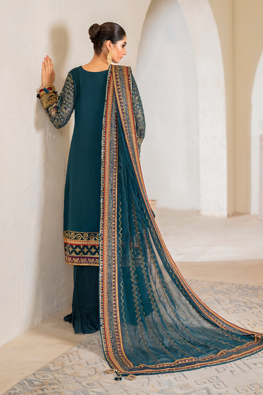 CC-46 Embroidered Chiffon | Formal Wear | Iznik