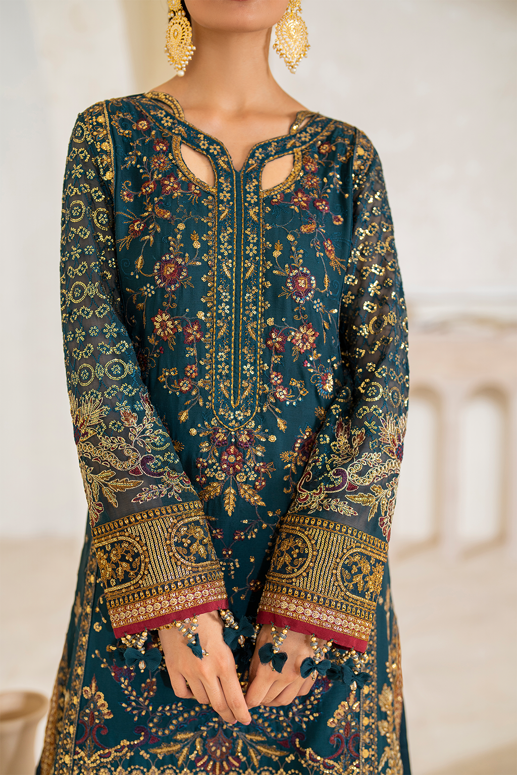 CC-46 Embroidered Chiffon | Formal Wear | Iznik