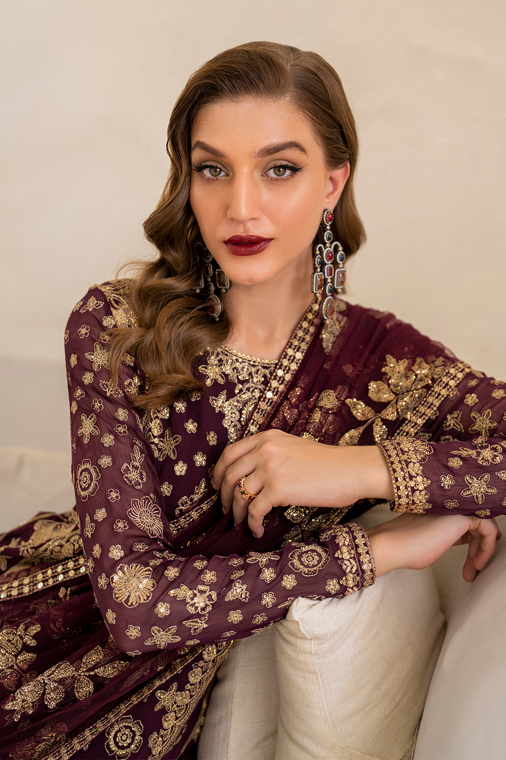 CC-42 Embroidered Chiffon | Formal Wear | Iznik