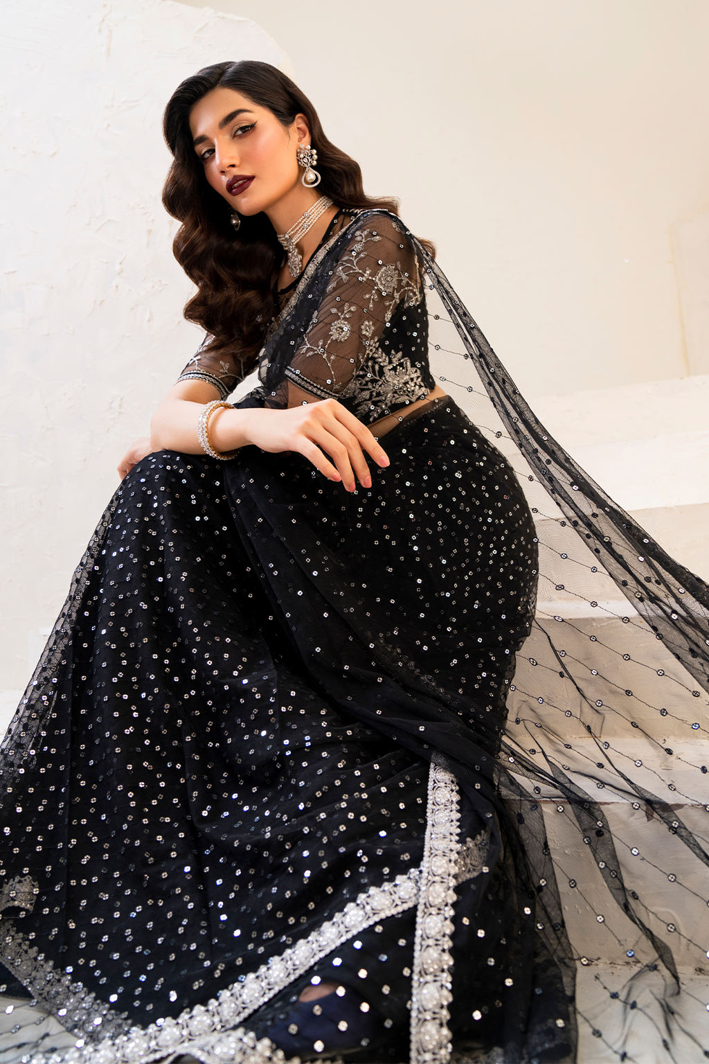 CC-50 Embroidered Net | Formal Wear | Iznik