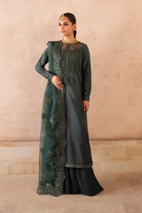 UE-324 Embroidered Raw Silk | Formal Wear | Iznik