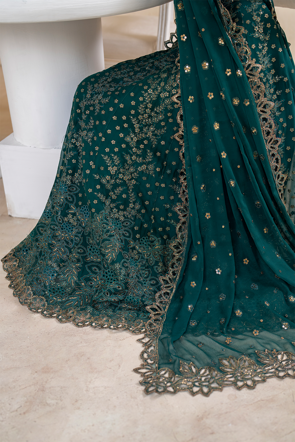 CC-47 Embroidered Chiffon | Formal Wear | Iznik