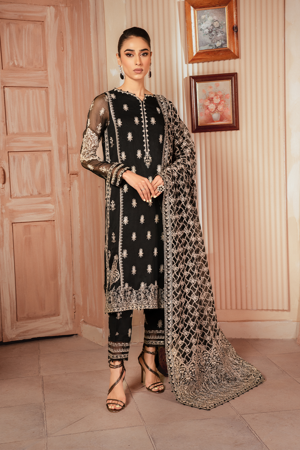 ICK-03 Embroidered Chiffon | Formal Wear | Iznik