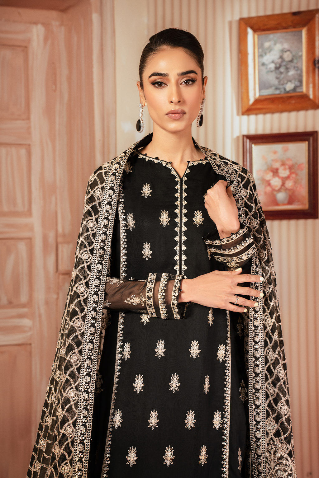 ICK-03 Embroidered Chiffon | Formal Wear | Iznik