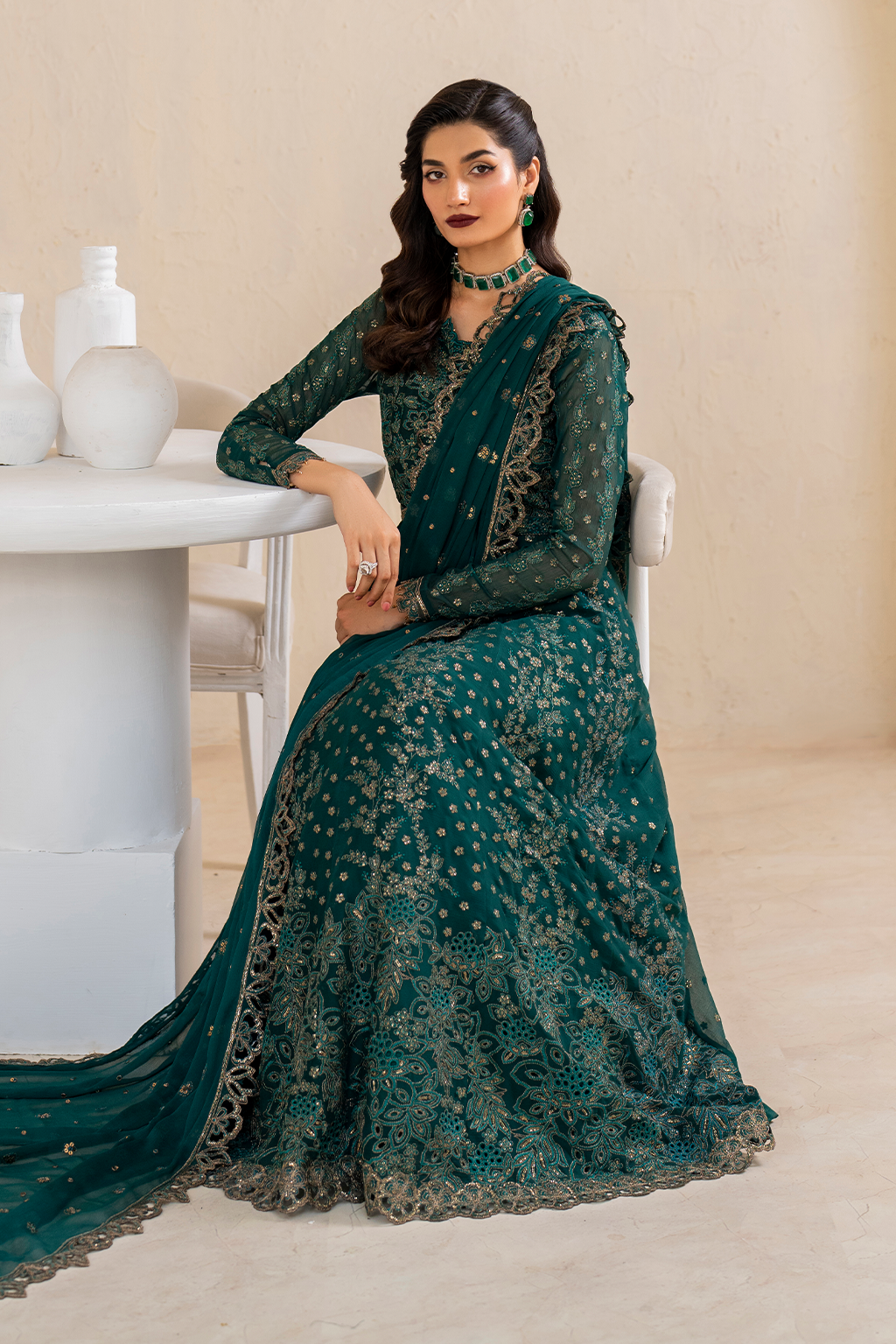 CC-47 Embroidered Chiffon | Formal Wear | Iznik