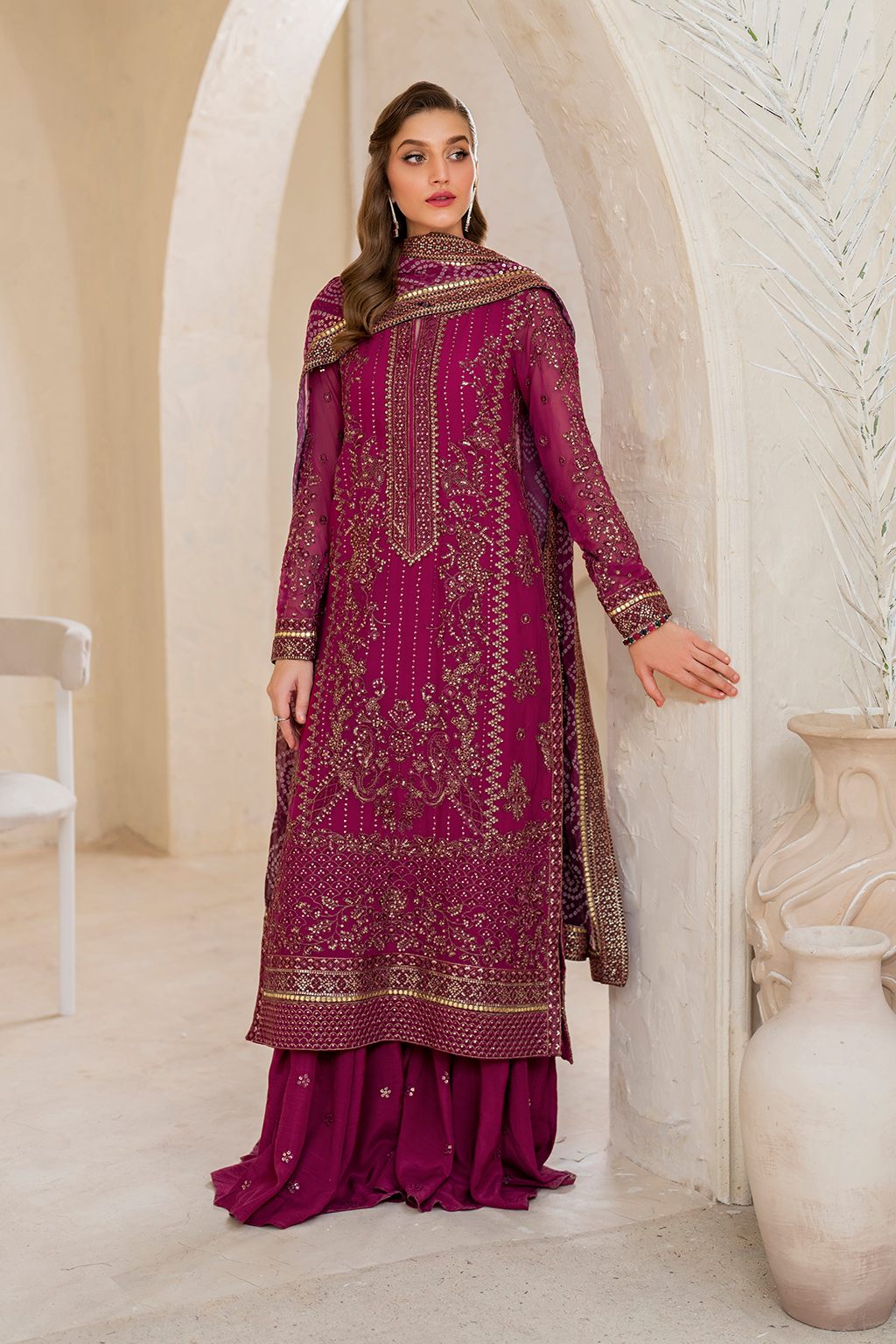 CC-45 Embroidered Chiffon | Formal Wear | Iznik