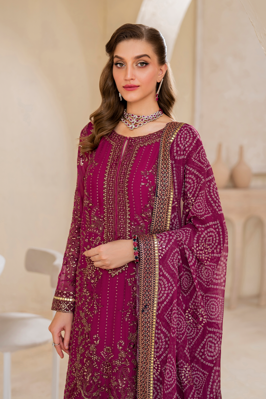 CC-45 Embroidered Chiffon | Formal Wear | Iznik