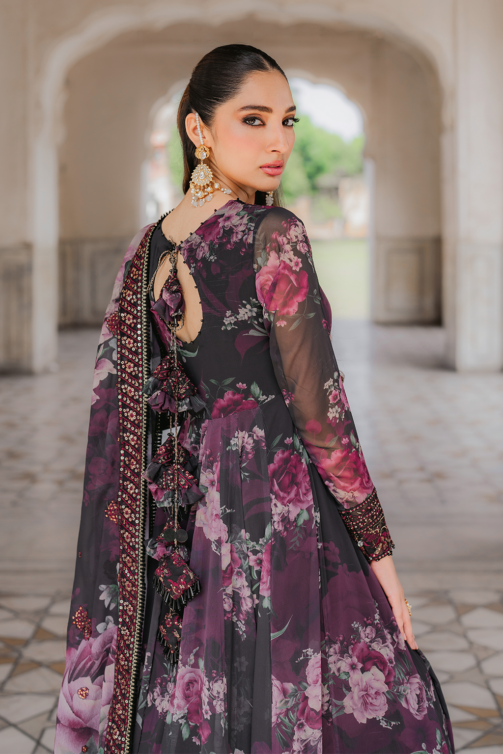 UE-315 Printed Chiffon | Formal Wear | Iznik