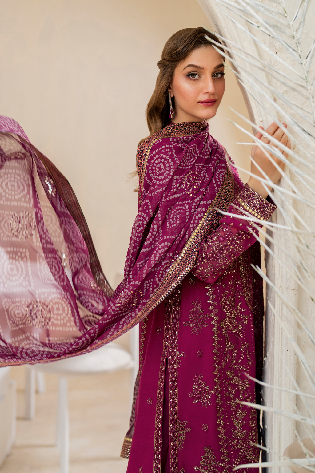 CC-45 Embroidered Chiffon | Formal Wear | Iznik