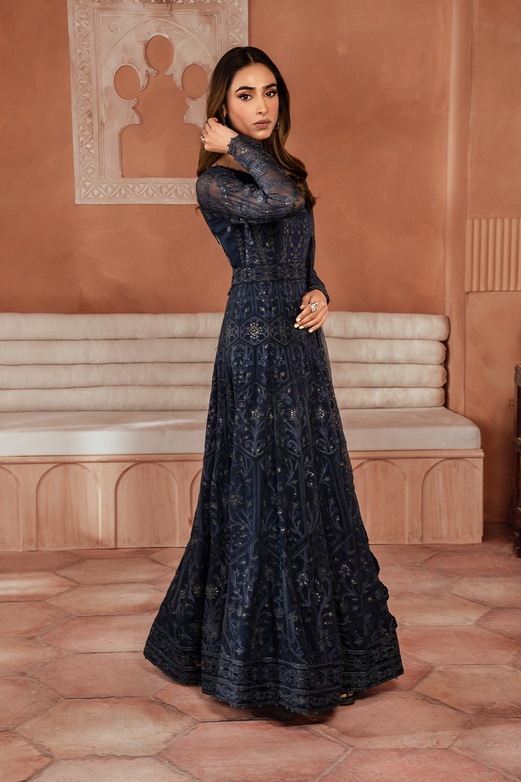 ICK-07 Embroidered Chiffon | Formal Wear | Iznik