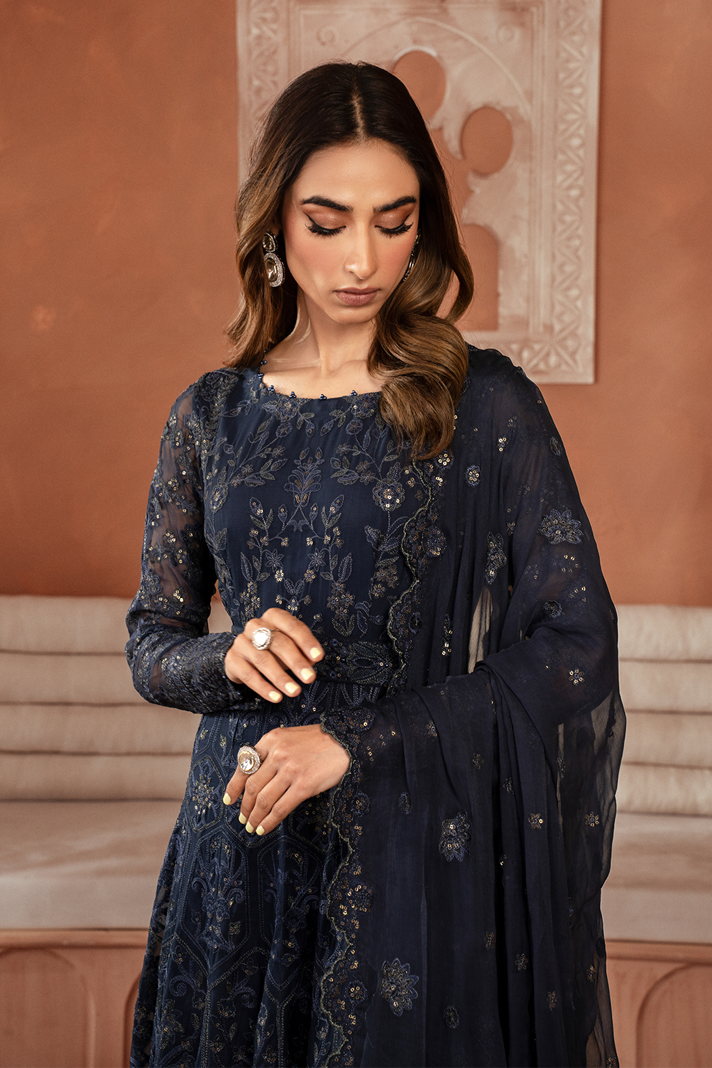 ICK-07 Embroidered Chiffon | Formal Wear | Iznik