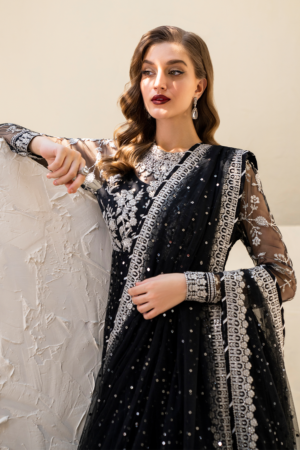 CC-50 Embroidered Net | Formal Wear | Iznik