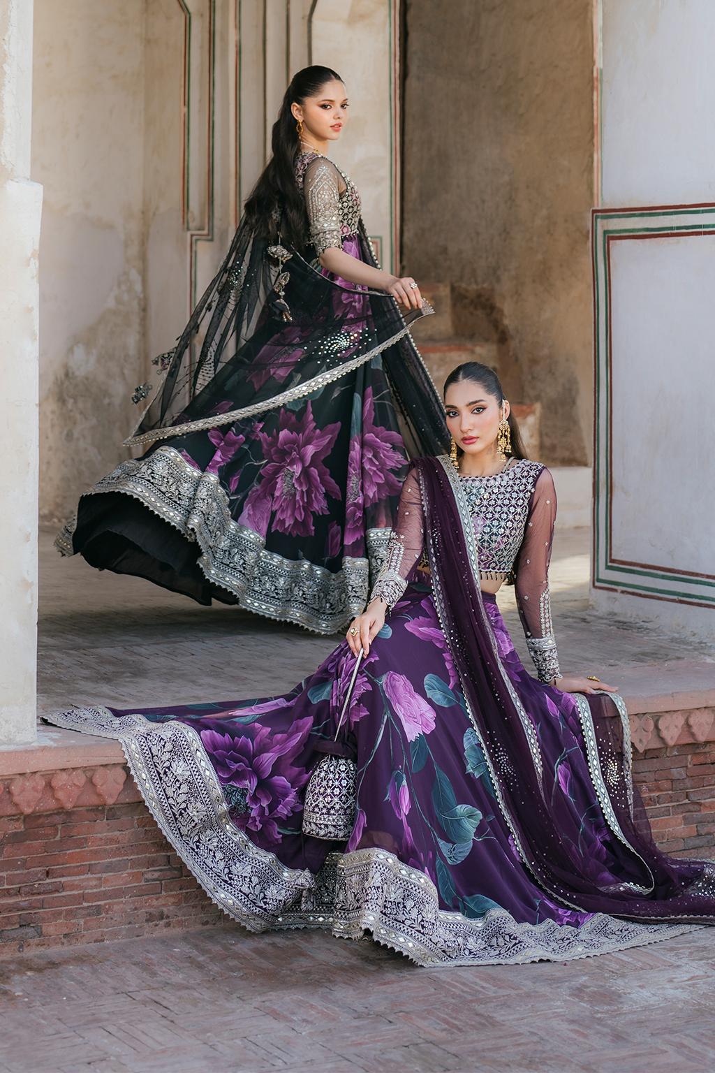 UE-322 Printed Chiffon | Formal Wear | Iznik