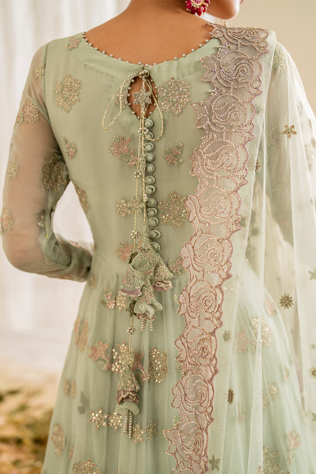 UE-286 Embroidered Chiffon | Formal Wear | Iznik