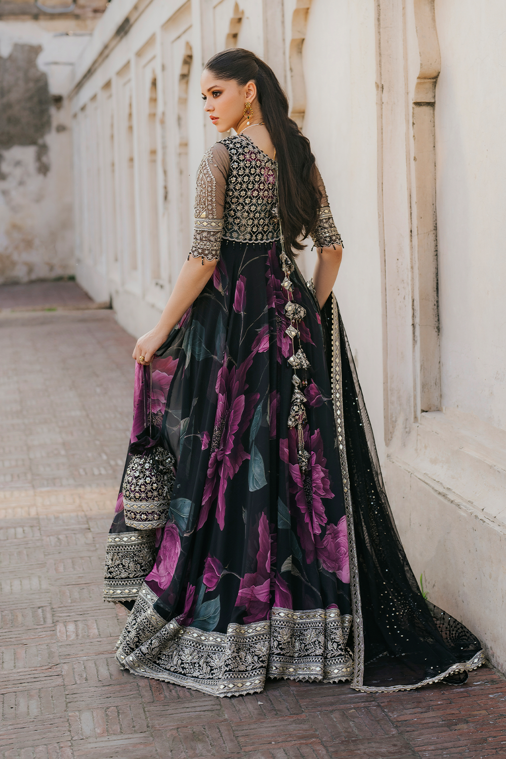 UE-321 Printed Chiffon | Formal Wear | Iznik