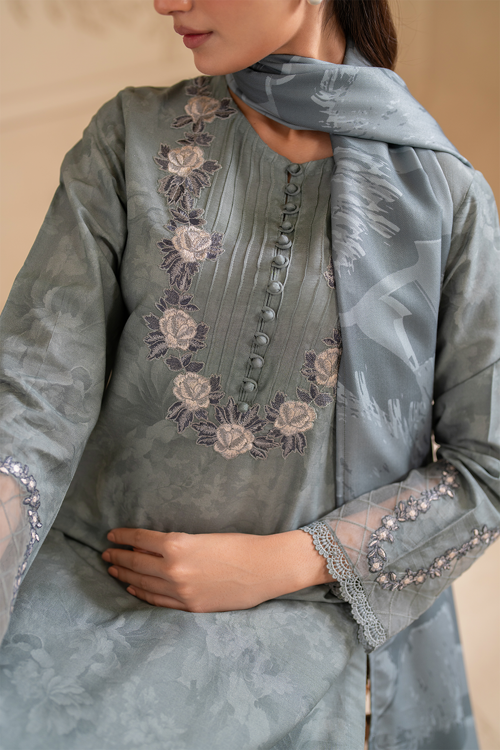 UE-347 Printed Viscose | Exclusive Winter| Iznik