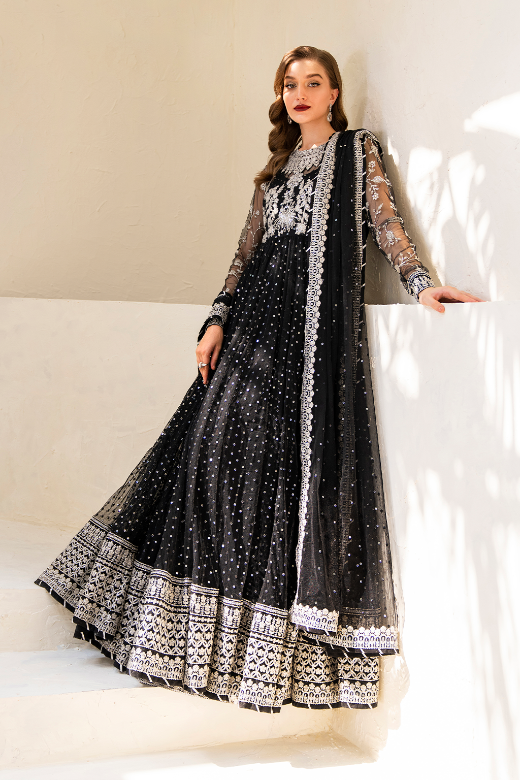 CC-50 Embroidered Net | Formal Wear | Iznik