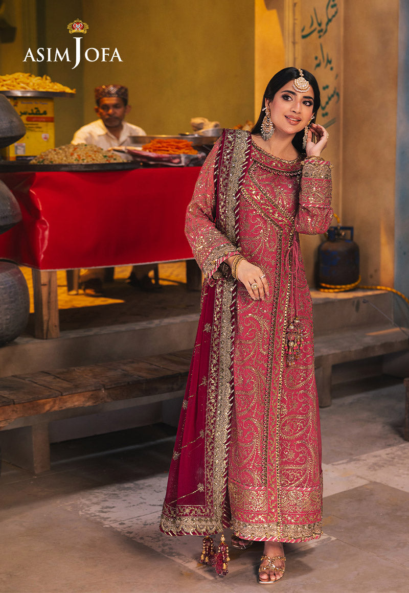 AJKK-05 EMBROIDERED CHIFFON 3 PCS |Asim Jofa