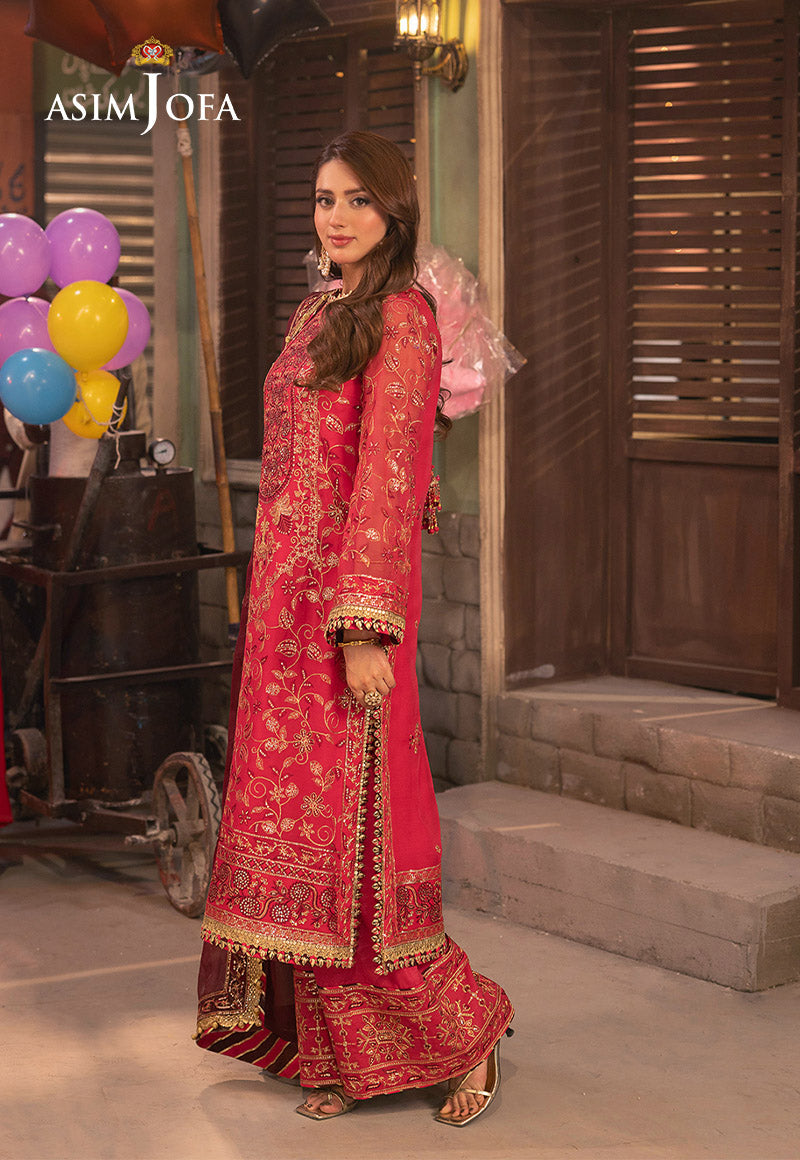 AJKK-11 EMBROIDERED CHIFFON 3 PCS |Asim Jofa