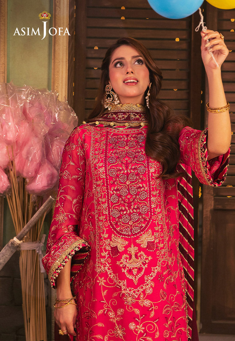 AJKK-11 EMBROIDERED CHIFFON 3 PCS |Asim Jofa