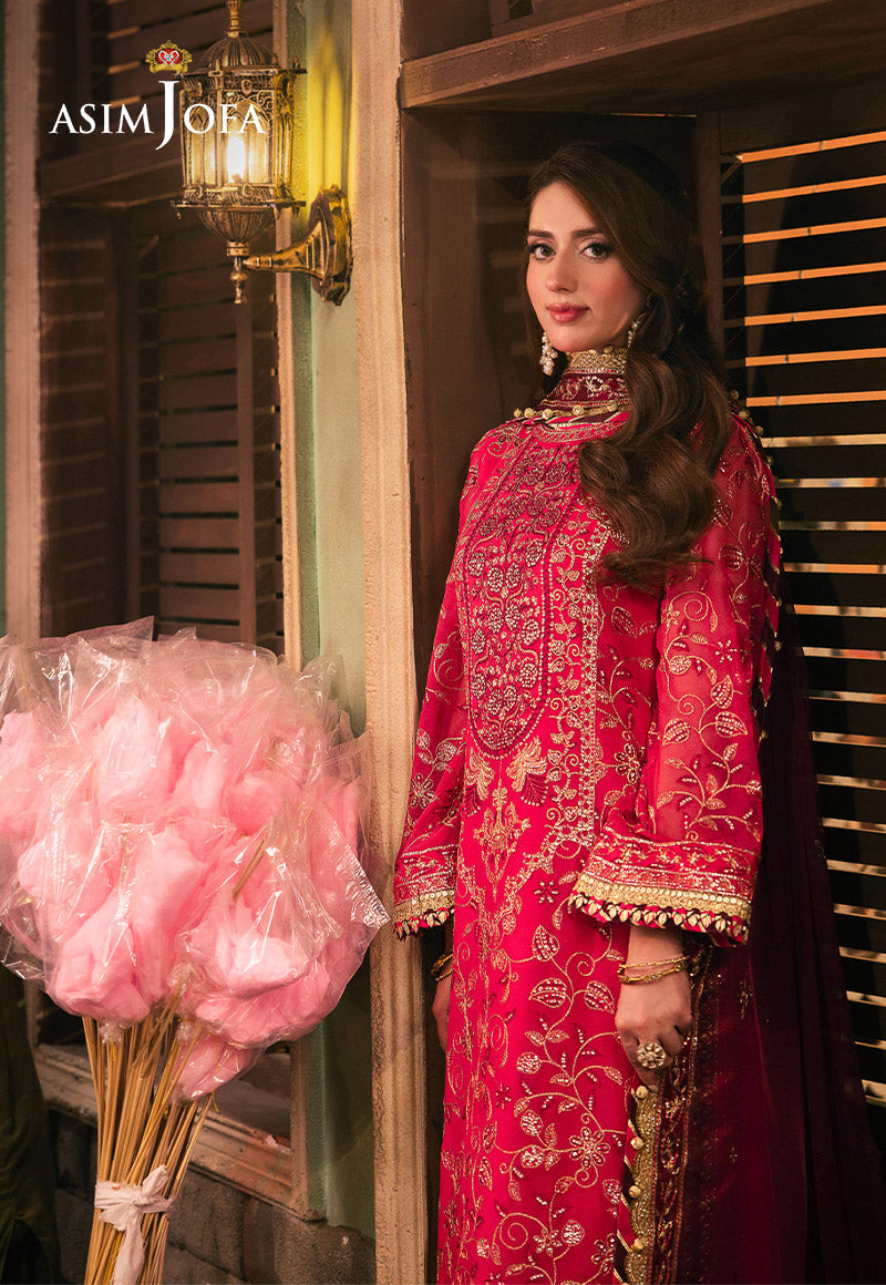 AJKK-11 EMBROIDERED CHIFFON 3 PCS |Asim Jofa