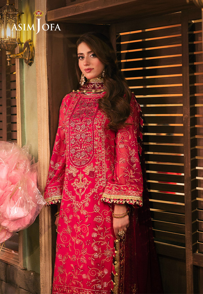 AJKK-11 EMBROIDERED CHIFFON 3 PCS |Asim Jofa