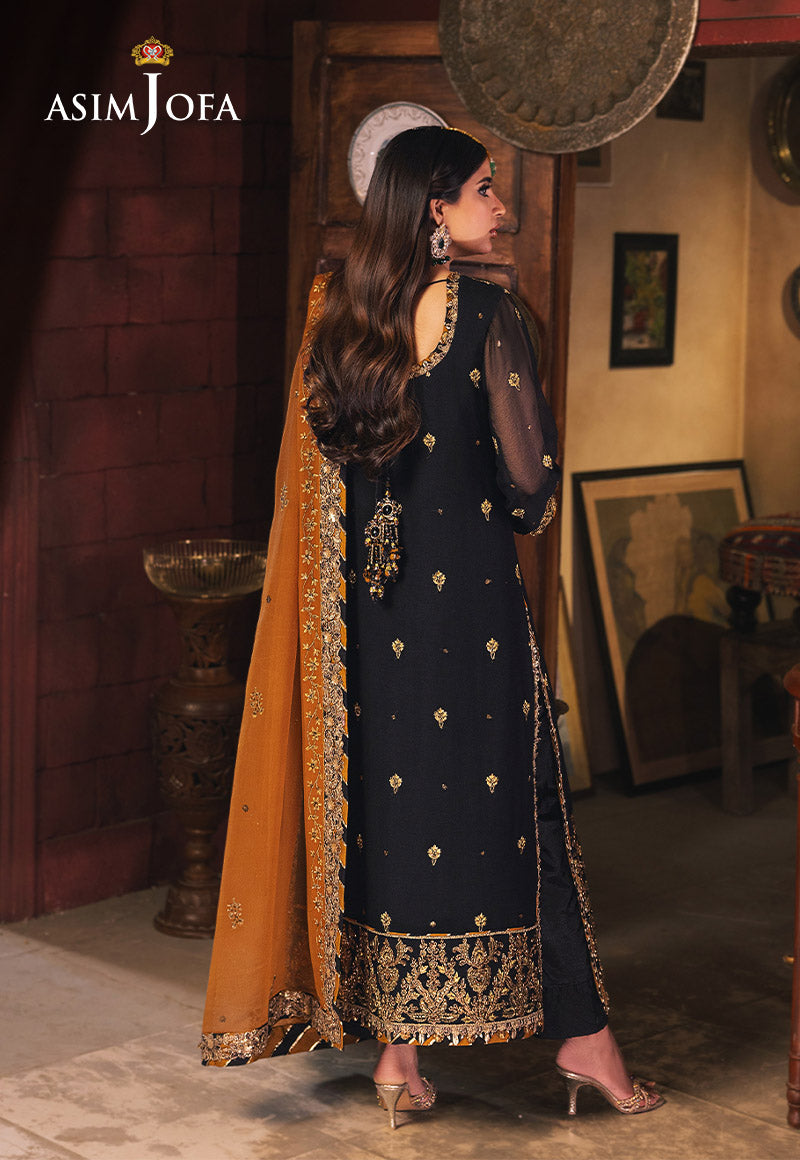 AJKK-15 EMBROIDERED CHIFFON 3 PCS |Asim Jofa