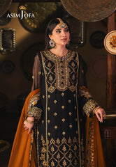 AJKK-15 EMBROIDERED CHIFFON 3 PCS |Asim Jofa