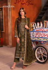 AJKK-16 EMBROIDERED CHIFFON 3 PCS |Asim Jofa