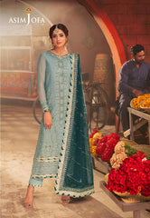 AJKK-17 EMBROIDERED CHIFFON 3 PCS |Asim Jofa