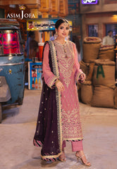 AJKK-24 EMBROIDERED CHIFFON 3 PCS |Asim Jofa