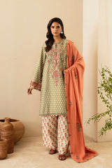 EMBROIDERED SUIT (E0452/203/324) | Rozana | ETHNC