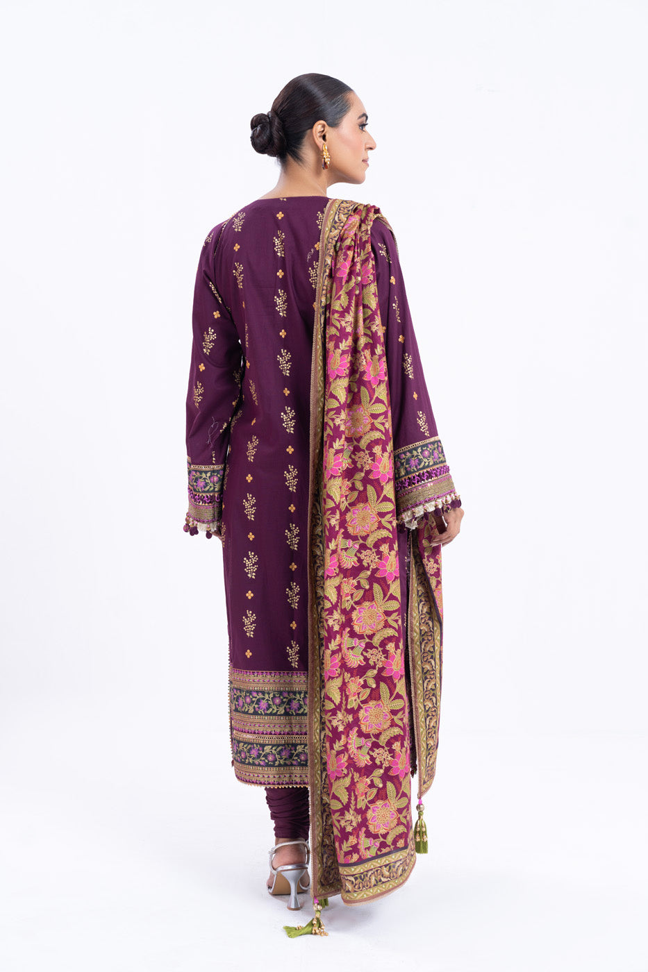 2 Pc Printed Thin Cambric Shirt With Printed Thin Cotton Silk Dupatta | Festive | Al Karam