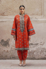 2 Pc Embroidered Cambric Suit With Cambric Trouser | Festive | Al Karam