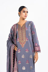 3 Pc Dyed Jacquard Shirt With Dyed Jacqaurd Dupatta | Festive | Al Karam